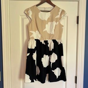 Anthropologie pleated keyhole back dress